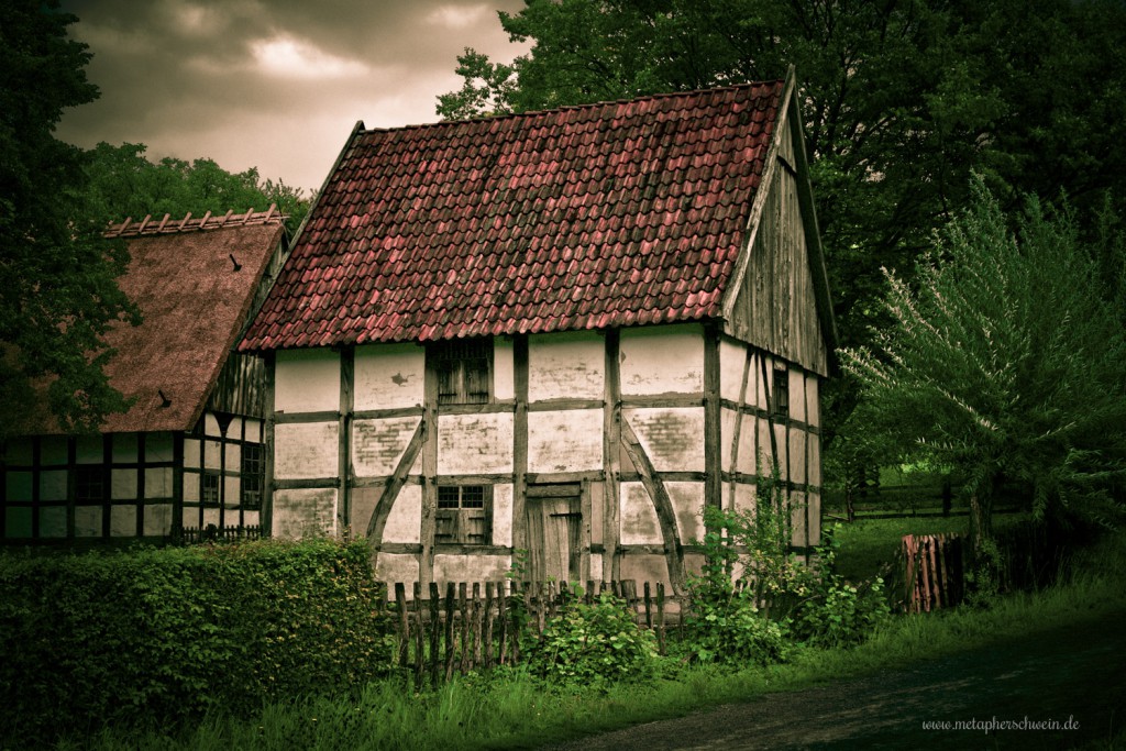 Das Freilichtmuseum in Detmold, altes Fachwerkhaus - Fotograf metapherschwein.de