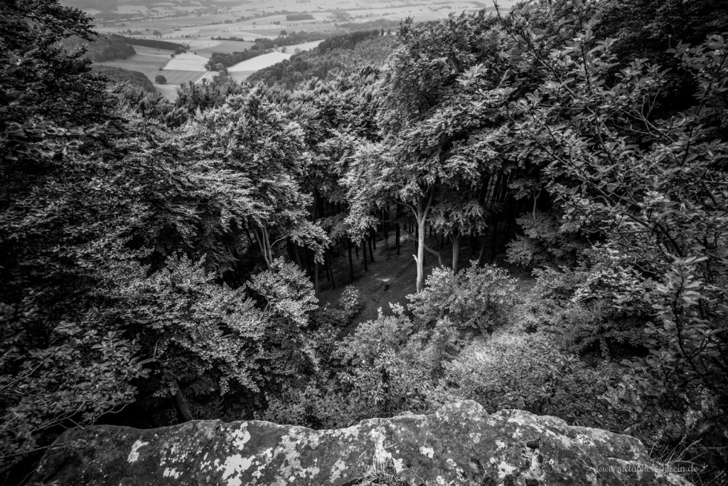 Blick von der Teufelskanzel in das Blutbachtal