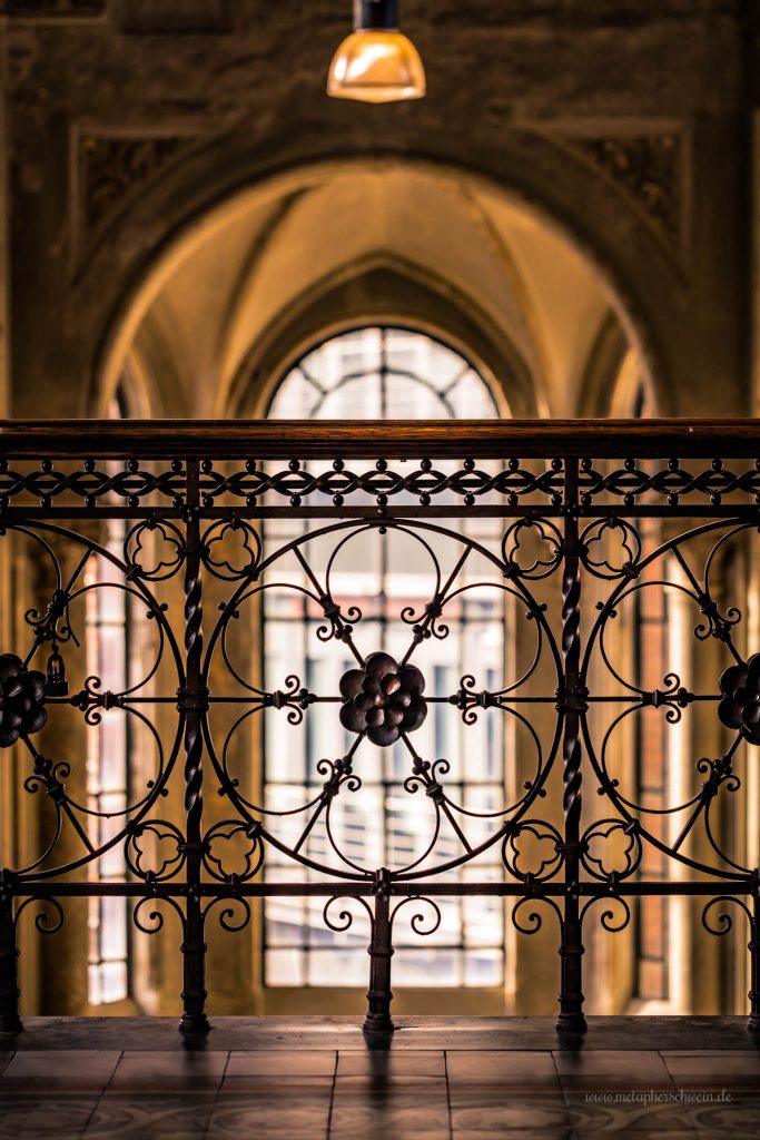 Geländerbrüstung im Dachgeschoss der Cumberlandschen Galerie Hannover